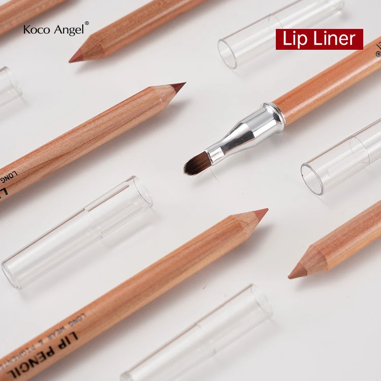 Wood Lipliner With Brush